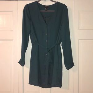 Dark Green Flowy Dress
